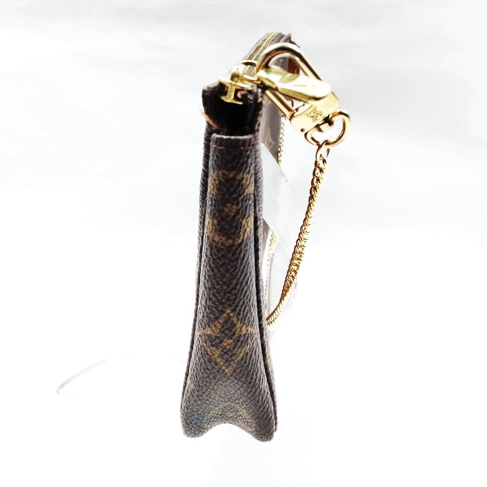 Louis Vuitton Pochette Accessoires Monogram Chain Bag/Authentic LV Shoulder Bag - Picture 4 of 10